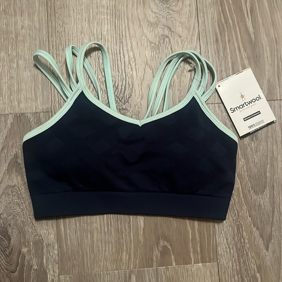 Smartwool Other - Smartwool Seamless Strappy sports bra Twilight Blue Extra Small NWT